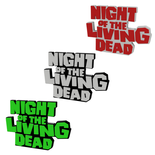 Night Of The Living Dead Horror Freestanding Display Plaque, 3D Printed