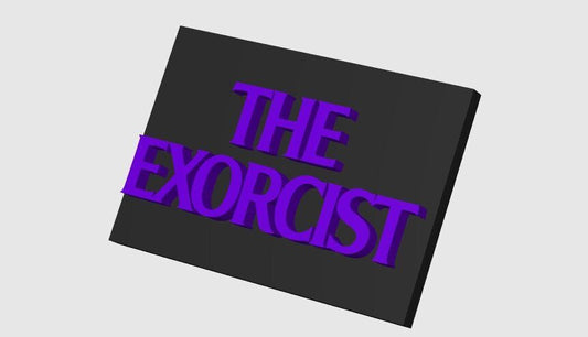 The Exorcist  Wall Plaque, 3D Printed Logo