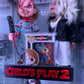 Chucky Childs Play All Chucky Movie Display Plaque's, 3D Printed Logo