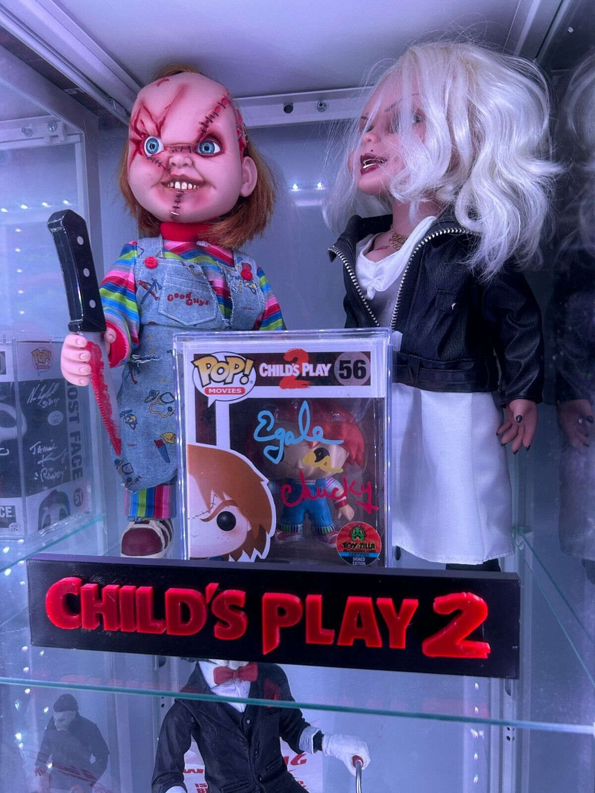 Chucky Childs Play All Chucky Movie Display Plaque's, 3D Printed Logo