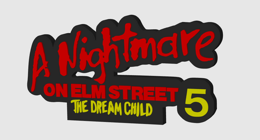 A Nightmare on Elm Street: The Dream Child Display Plaque, 3D Printed