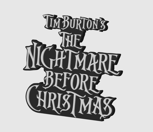 Tim Burtons The Nightmare Before Christmas Freestanding Display Plaque