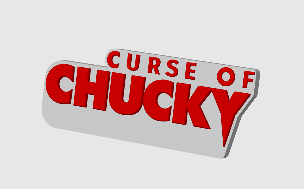 Curse Of Chucky  Horror Freestanding Display Plaque, 3D Printed