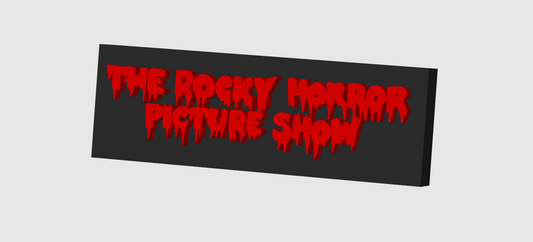 The Rocky Horror Picture Show Display Plaque, 3D Printed Logo