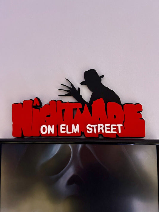 A Nightmare On Elm Street Wall Plaque, 3D Printed Logo