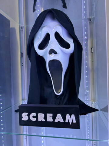 Scream Horror Mask / Display Plaque, 3D Printed Logo