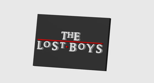 The Lost Boys Wall / Desk Plaque, 3D Printed Logo