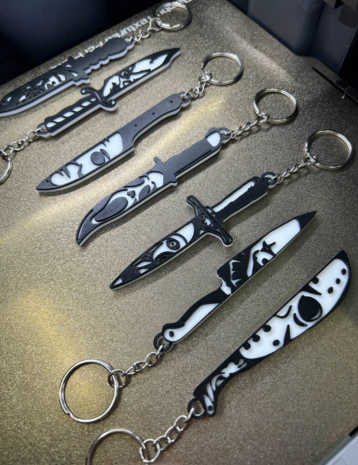 Horror Icon Prop Knife Keychain, 3D Printed