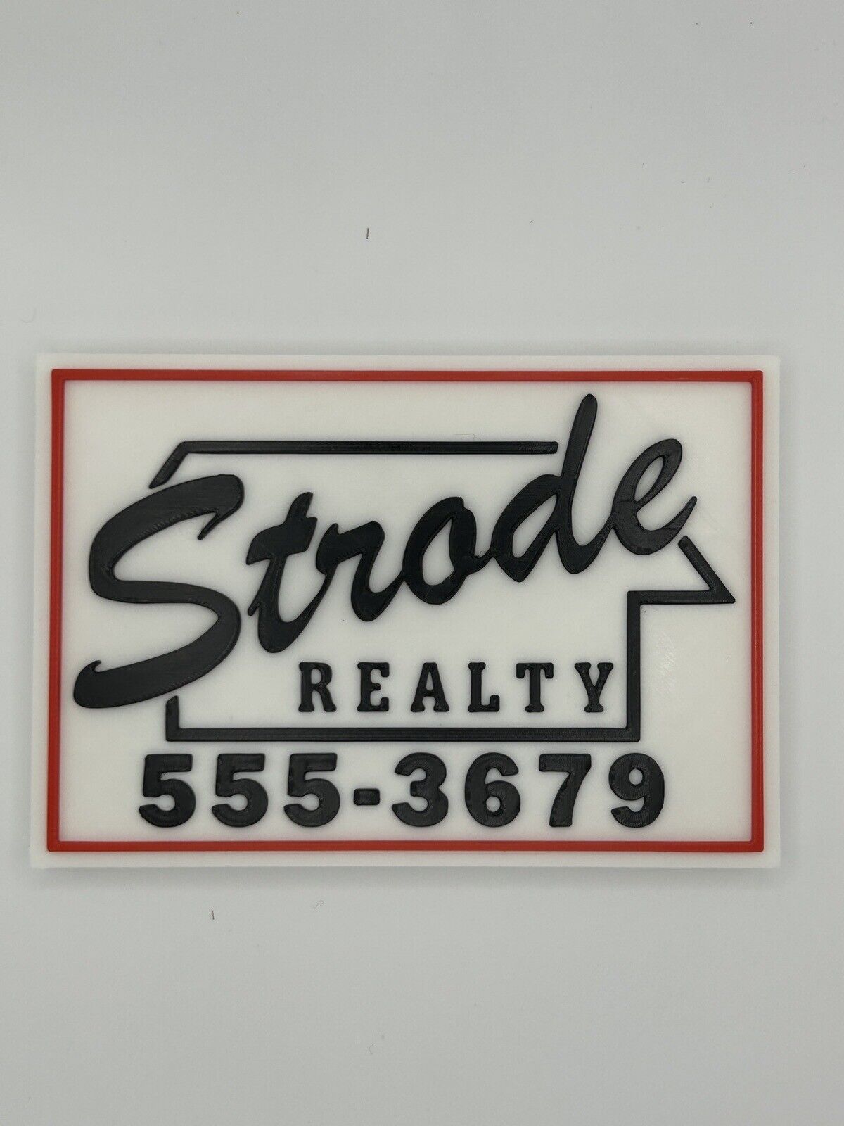 Strode Realty Halloween Michael Myers Display Plaque, 3D Printed Logo