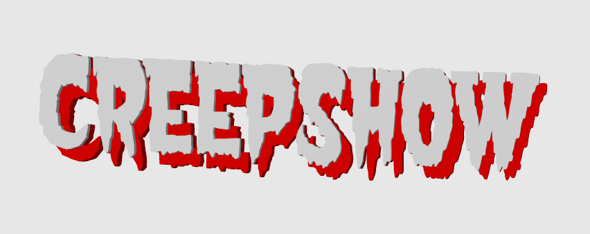 Creepshow Logo Horror Freestanding Display Plaque, 3D Printed