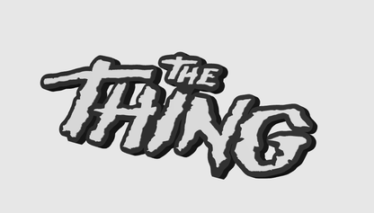 John Carpenter's The Thing Freestanding Display Plaque, 3D Printed