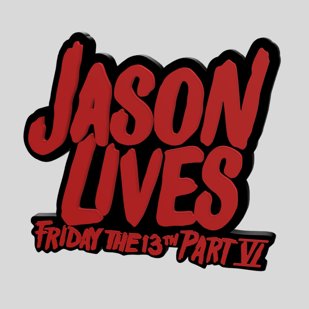 Jason Lives Friday The 13th Horror Freestanding Display Plaque