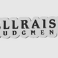 Hellraiser Judgement Horror Free Standing 3D Printed Logo
