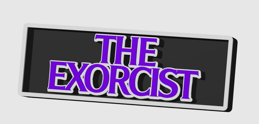 The Exorcist 3D Printed Border Display Plaque