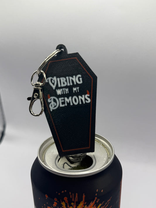 Horror Helper Vibing With My Demons Soda Can Opener
