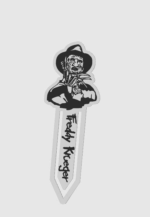 A Nightmare On Elm Street Freddy Kruger Bookmark!