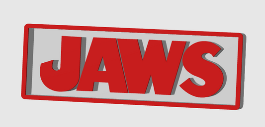 JAWS 3D Printed Border Display Plaque