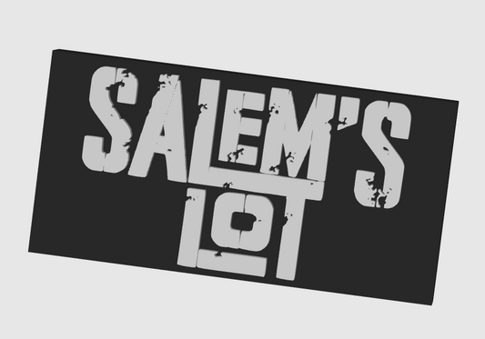 Salems Lot Horror Freestanding Display Plaque, 3D Printed