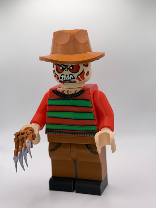 Freddy Kruger Brick Figure (9 Inches Tall)