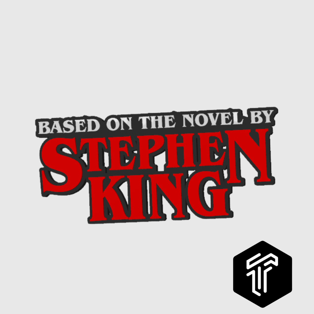 IT Based on the Novel by Stephen King Freestanding Horror Display Plaque 3D Printed