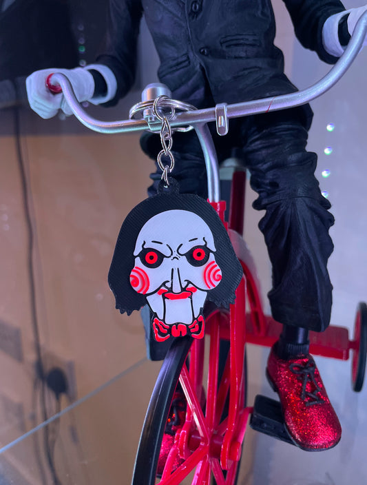 SAW Jigsaw Billy Keychain, 3D Printed