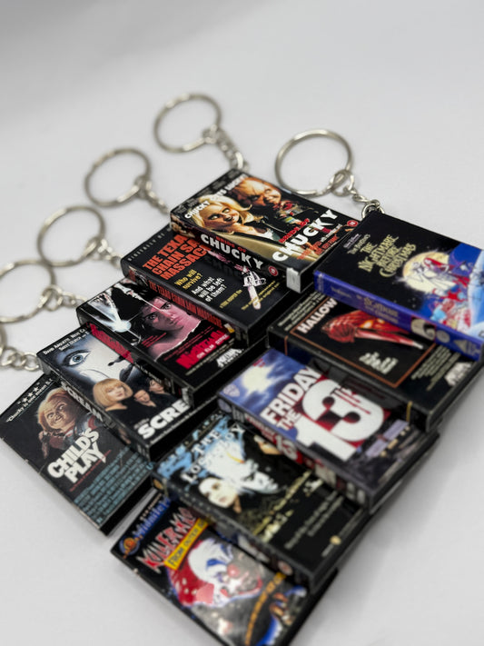 VHS Horror Keychain