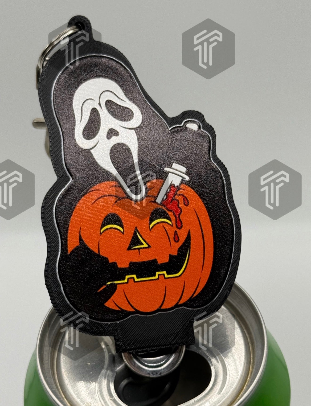 Horror Helper Pumpkin Ghostface Soda Can Opener UV PRINTED DESIGN [LIMITED EDITION HALLOWEEN COLLECTION]