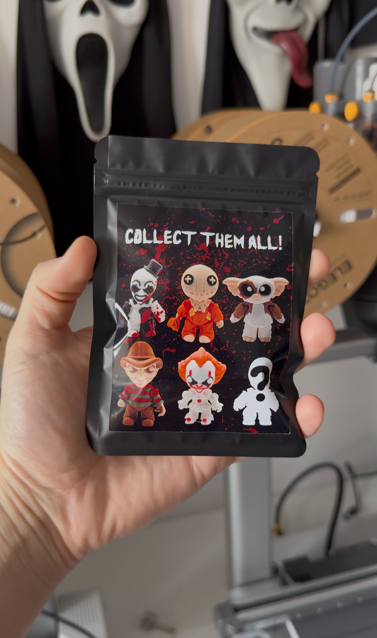 Series 2 Horror Mystery Mini Figure Keychain Blind Bag