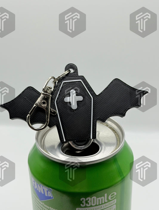Horror Helper Bat Coffin Soda Can Opener [NEW & IMPROVED DESIGN]