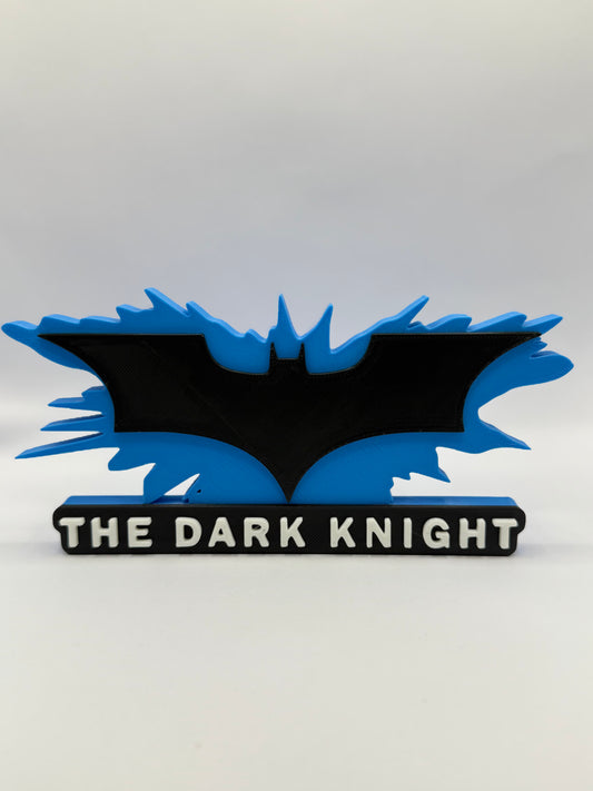 Batman The Dark Knight Freestanding Display Plaque, 3D Printed