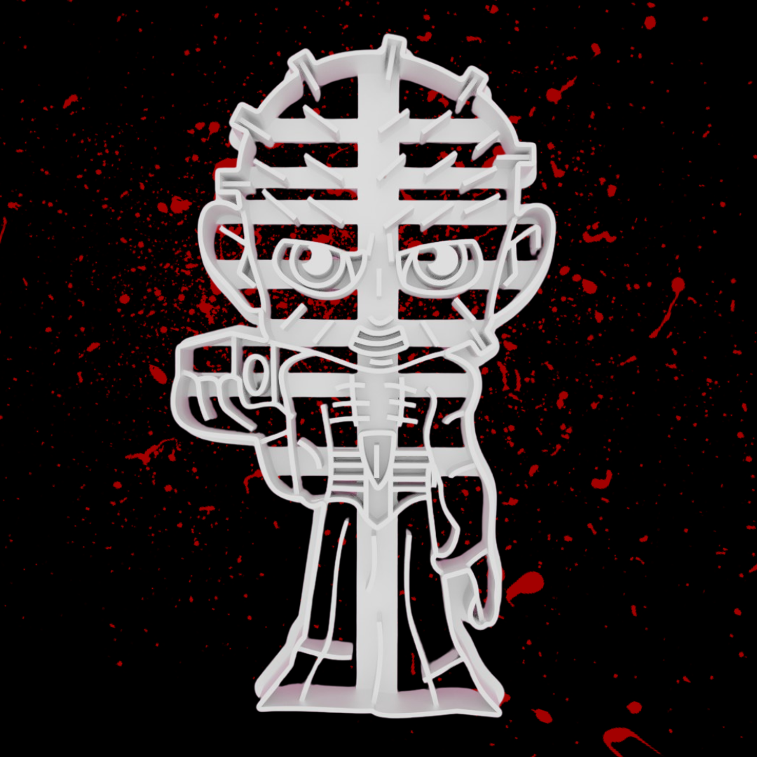 Pinhead Horror Cookie Cutter – TreasureCovePrints