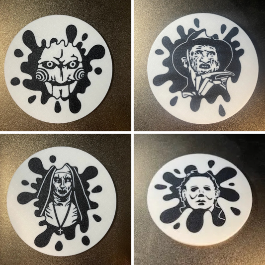 Horror Icon Splash Coasters