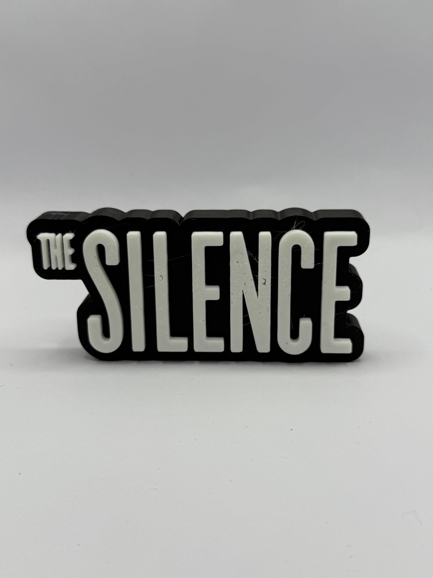 The Silence (2019) Freestanding Display Plaque, 3D Printed