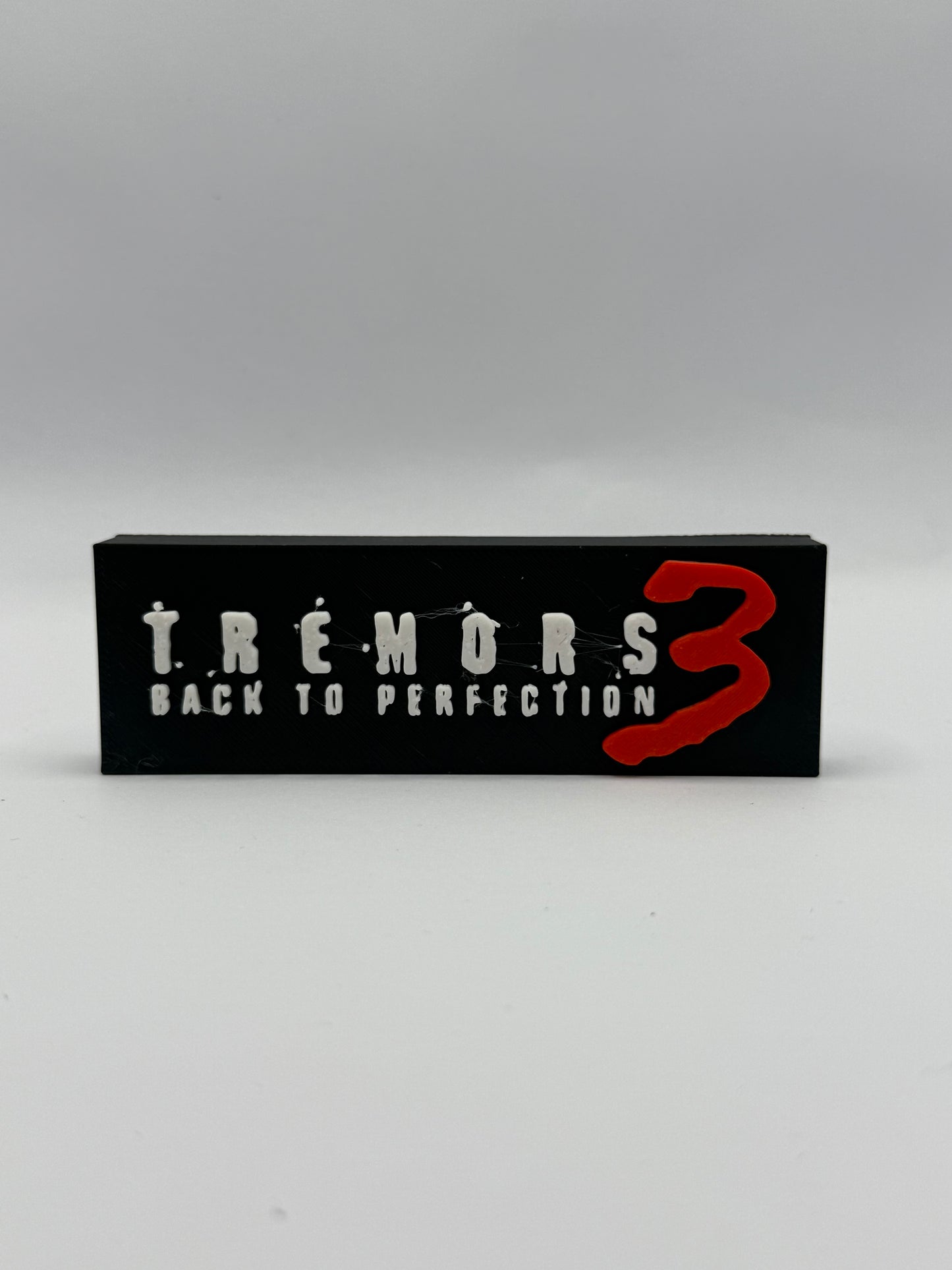 Tremors 3 (2001) Back To Perfection Freestanding Display Plaque, 3D Printed