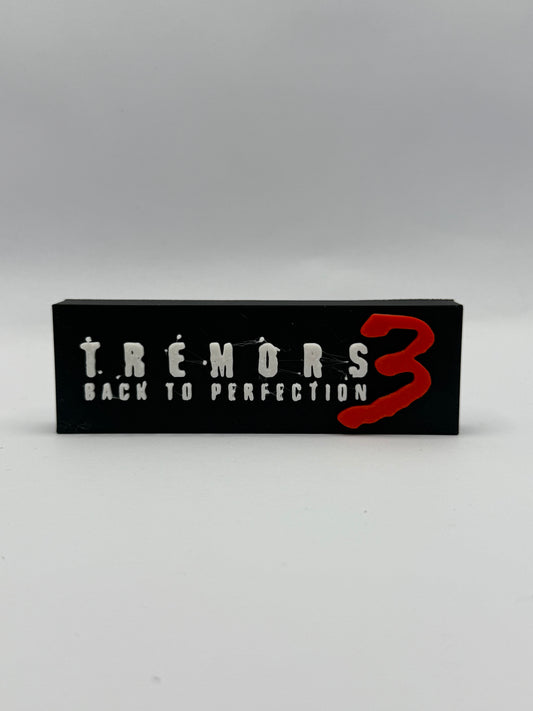 Tremors 3 (2001) Back To Perfection Freestanding Display Plaque, 3D Printed