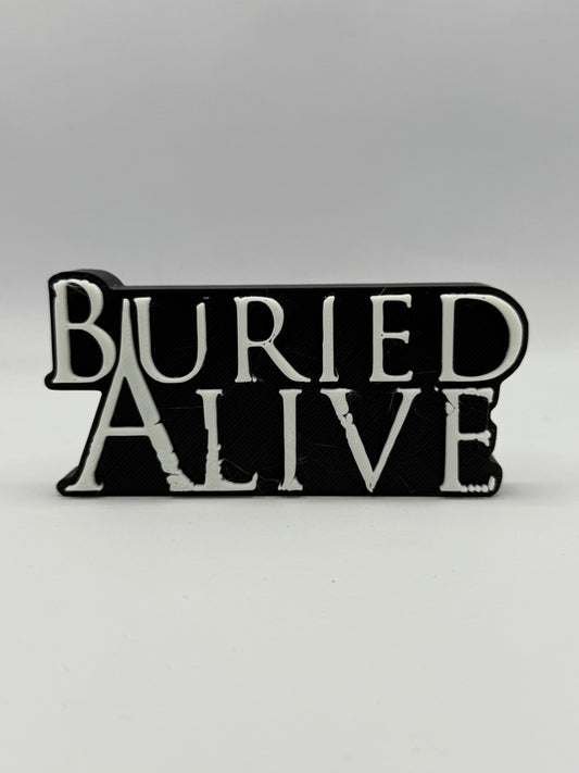 Buried Alive (2007) Freestanding Display Plaque, 3D Printed