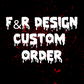 F&R Design Custom Lightbox Order