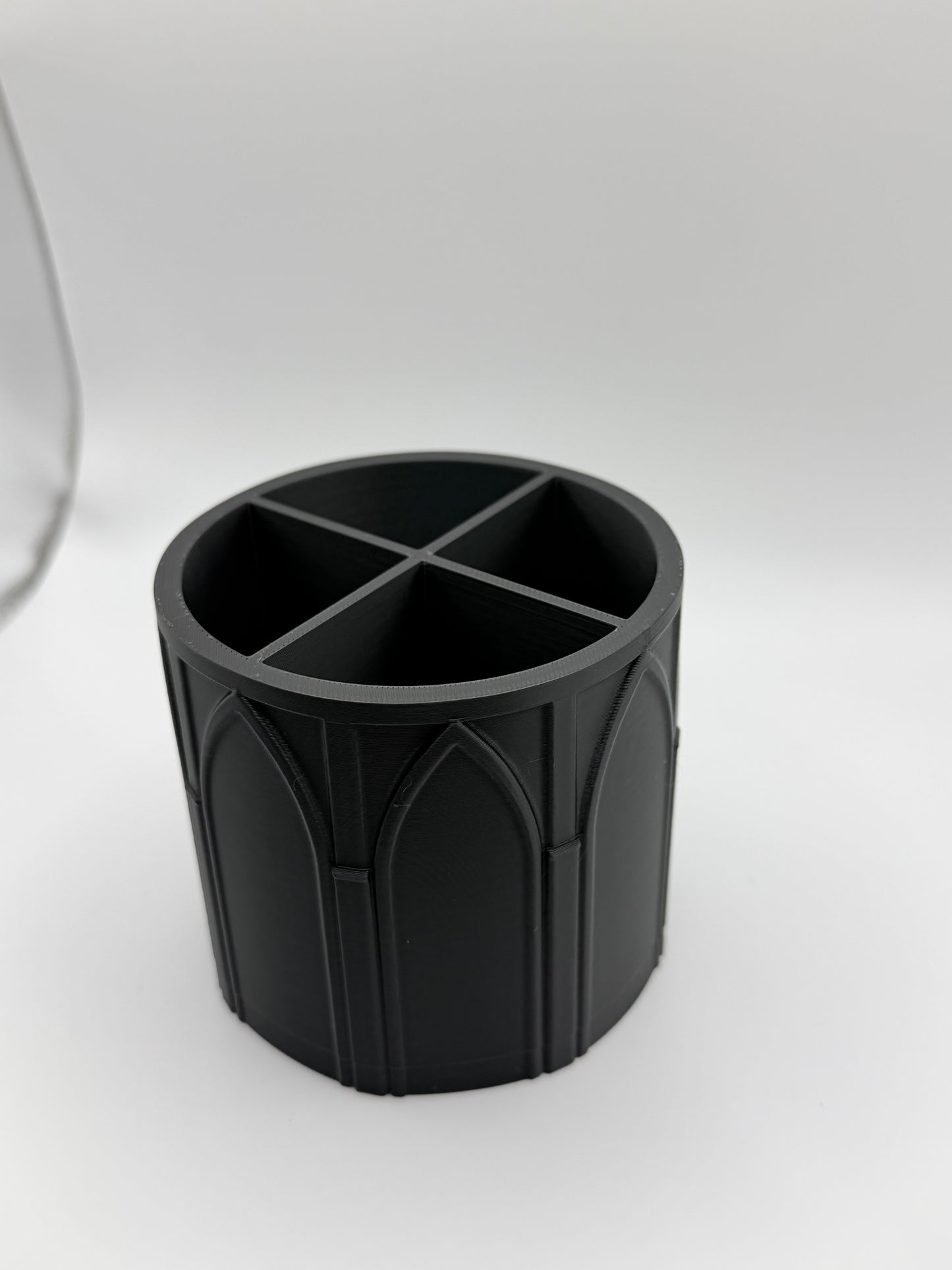 Gothic Circular Organizer Desk Organizer Makeup Organizer Cathedral