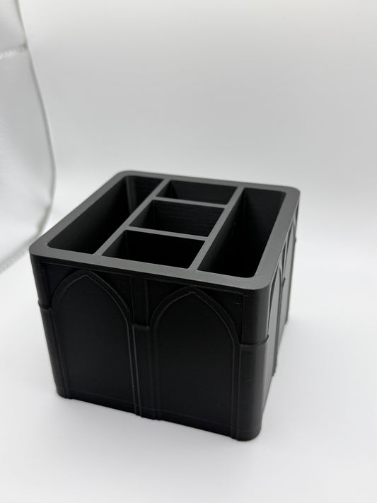 Gothic Square Organizer Desk Organizer Makeup Organizer Cathedral