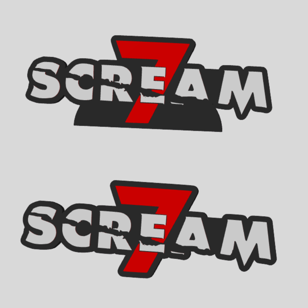 Scream 7 Horror Display Plaque, 3D Printed
