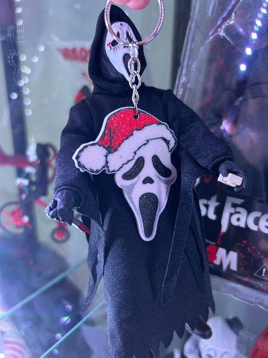 Ghostface Christmas Keychain