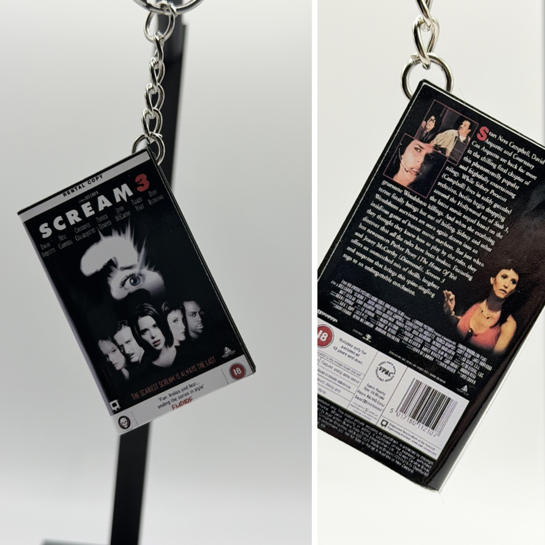 VHS Horror Keychain