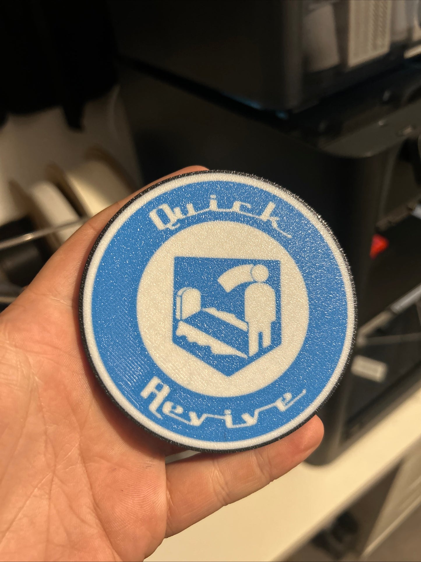 Call Of Dury Zombies Quick Revive , 3D Printed Hot / Cold Drinks Coaster