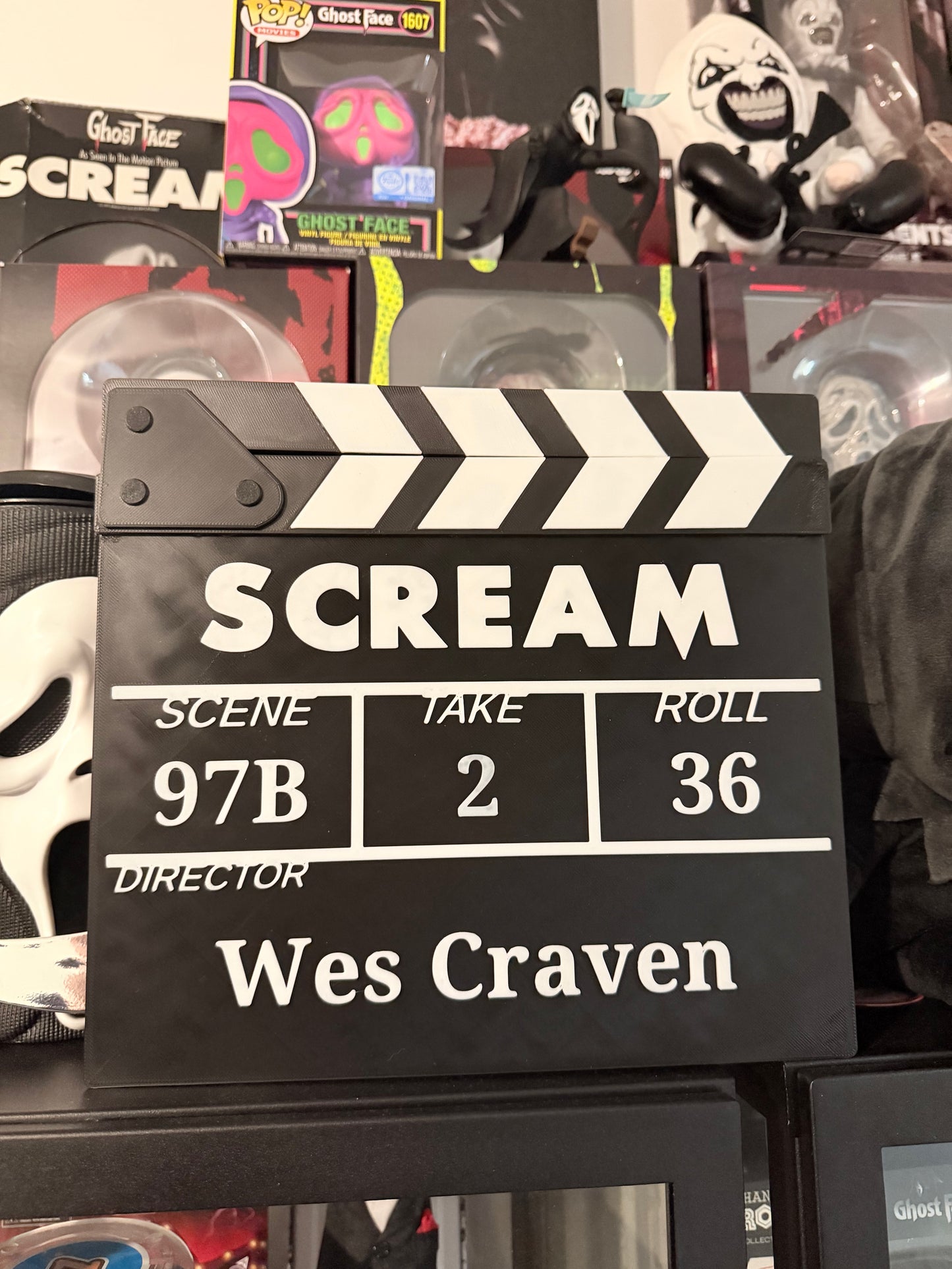 Scream Clapper Board