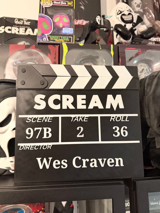 Scream Clapper Board
