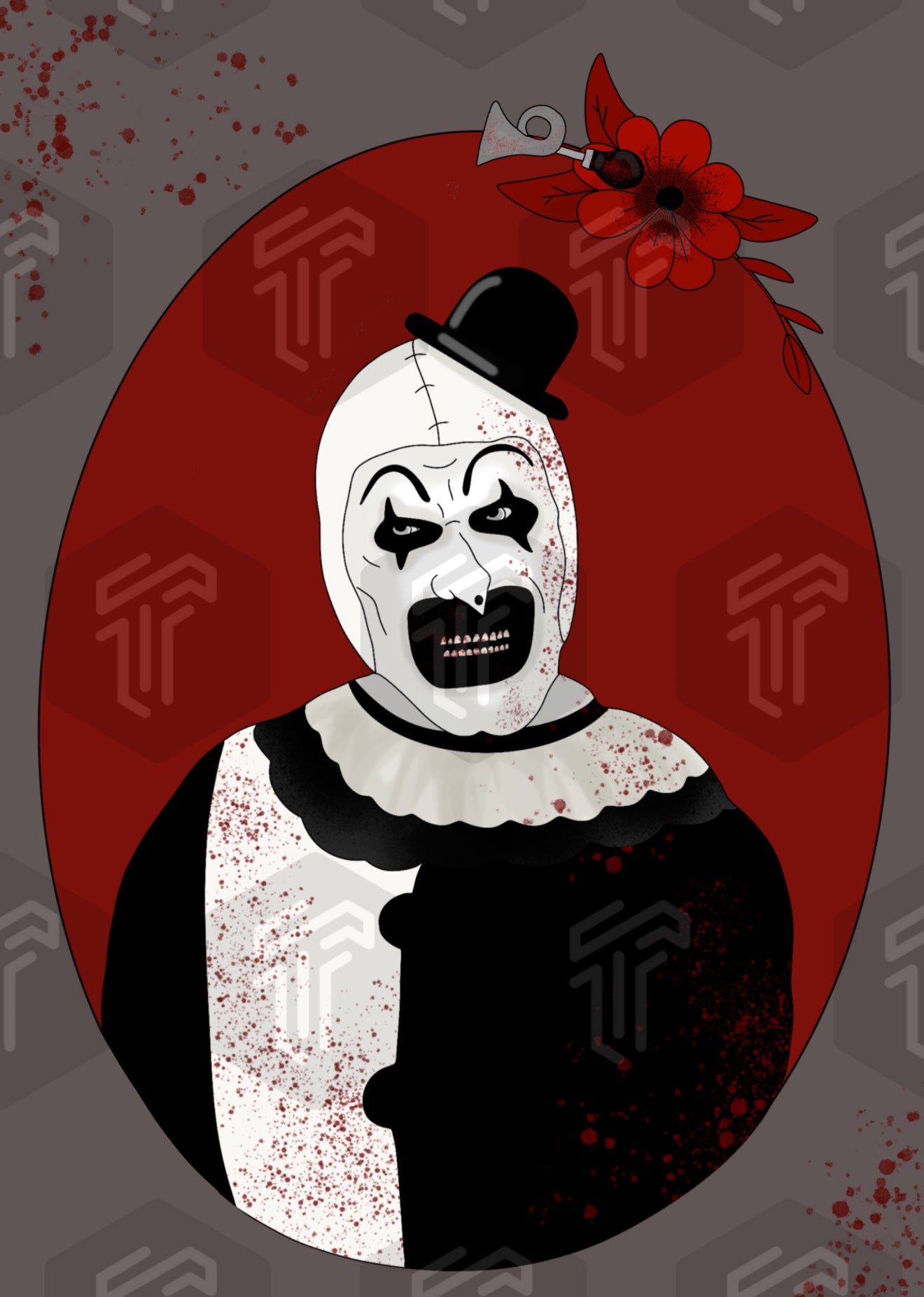 Terrifier Art The Clown Print