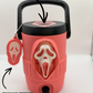Ghostface Can Holder (Brand New Straw & Mini Horror Helper Included)