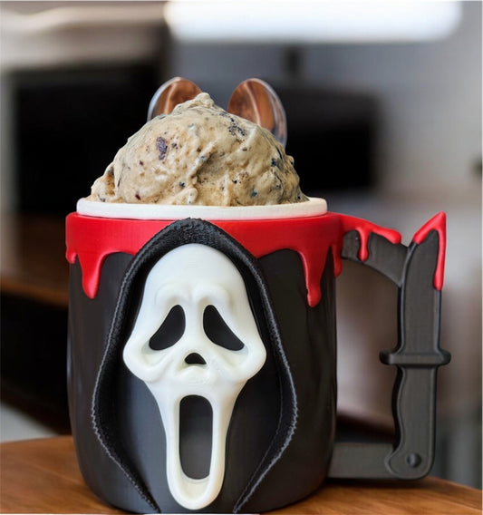 Scream Ice Cream Tub Holder With Spoon Holder!