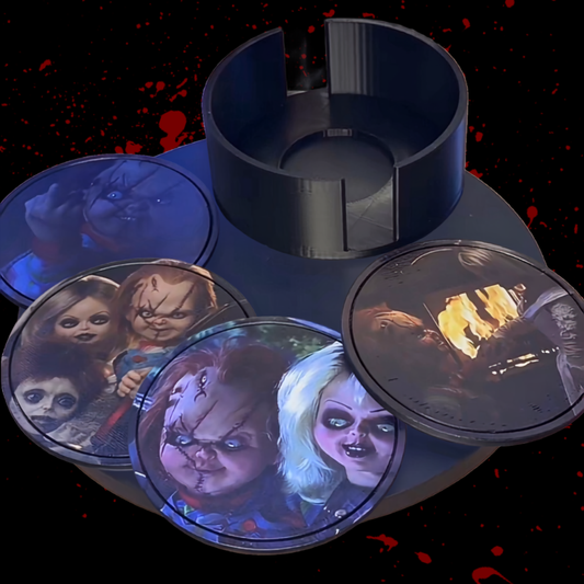 Chucky Coaster Set (Design UV Printed)