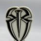 Roman Reigns WWE WWF Wrestling Freestanding Display Plaque, 3D Printed Logo